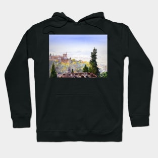 The Alhambra, Granada in November Hoodie